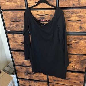 Express Black Long Sleeve Dress